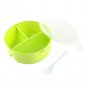 Round Portable Microwave Lunch Box Picnic Bento Food Container Storage + Spoon