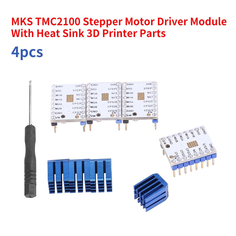 4pcs Set 3D Printer Parts TMC2100 Stepper Motor Driver Modules w/ Heat Sink NEW