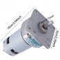 60GA775 DC12V 35W Micro DC Geared Motor Large Torque Adjustable Speed Motor EM