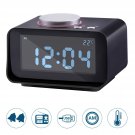 Mini Digital LCD Alarm Clock FM Radio +Speaker Function+Dual USB Charging Ports