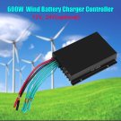 12/24V 600W Wind Turbine Generator Charge Controller Regulator LED Waterproof