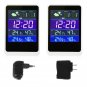 Alarm Clock Digital Weather Station Indoor Temperature Humidity w/Sensor EU/US