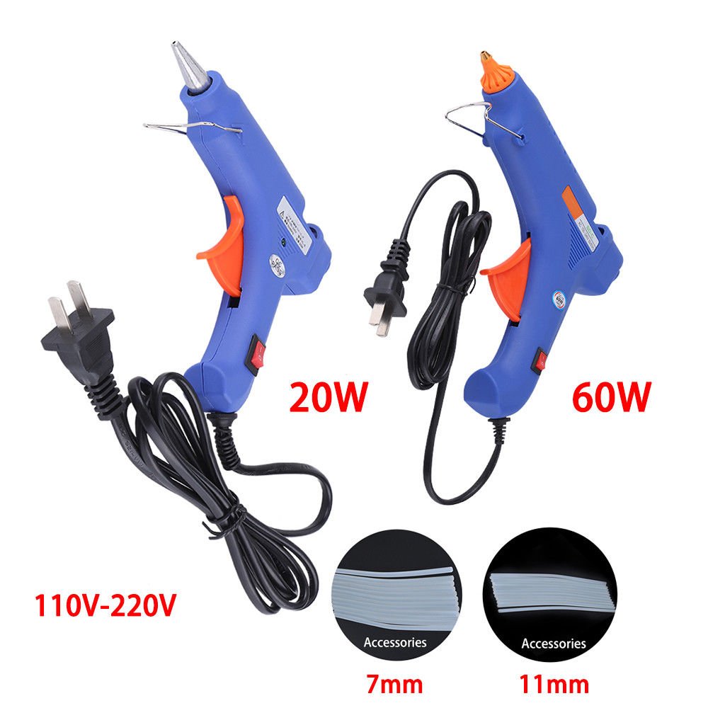 Car Hot Melt Glue Gun with 12pcs Glue Sticks Panel Dent Repair Tool US Plug EL