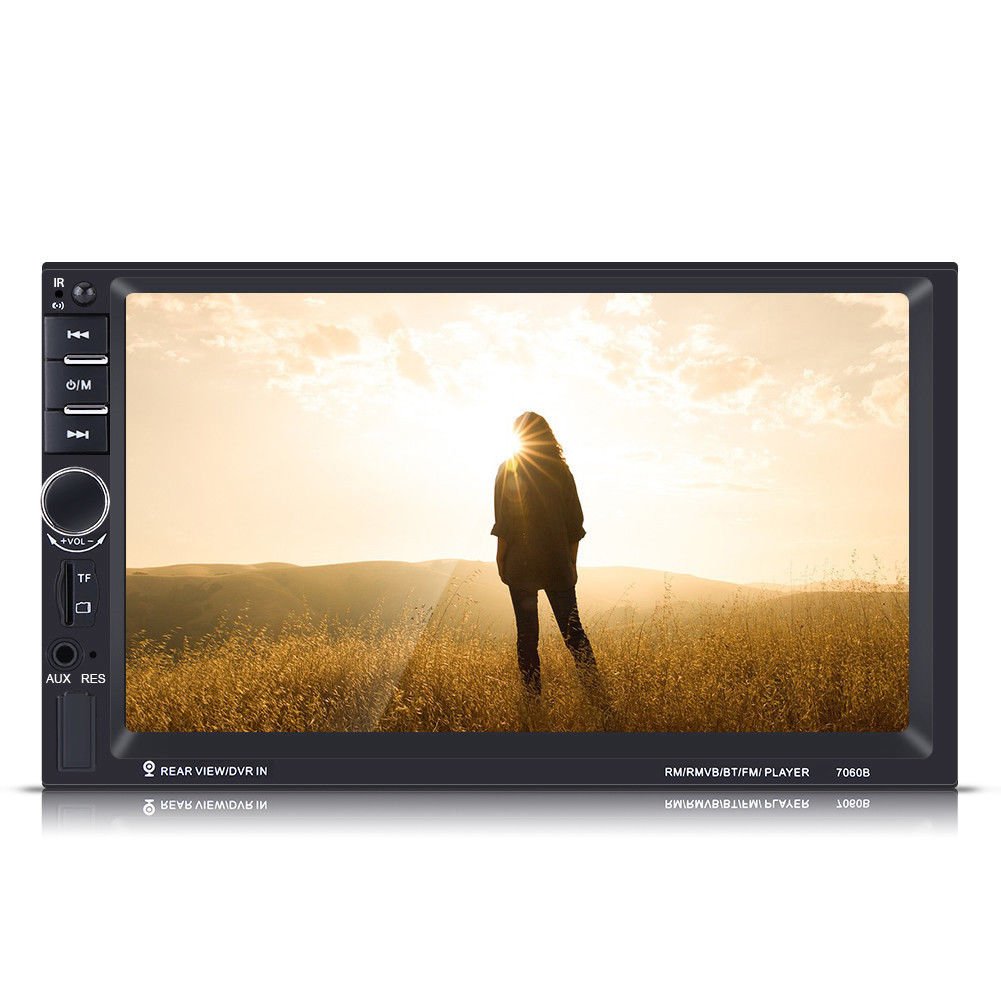 7" Car DVD Radio MP5 Player Bluetooth Touch Screen Remote Control With Camera EL