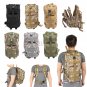 35L Hiking Camping Bag Army Military Army Rucksack Camo Trekking Backpack 3P
