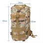 35L Hiking Camping Bag Army Military Army Rucksack Camo Trekking Backpack 3P