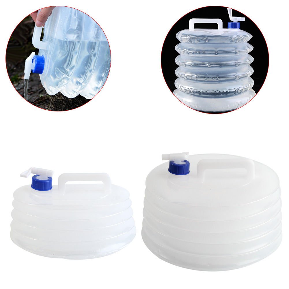 8/10L Portable Water Carrier Folding Drink Container Collapsible Outdoor Camping
