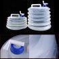 8/10L Portable Water Carrier Folding Drink Container Collapsible Outdoor Camping