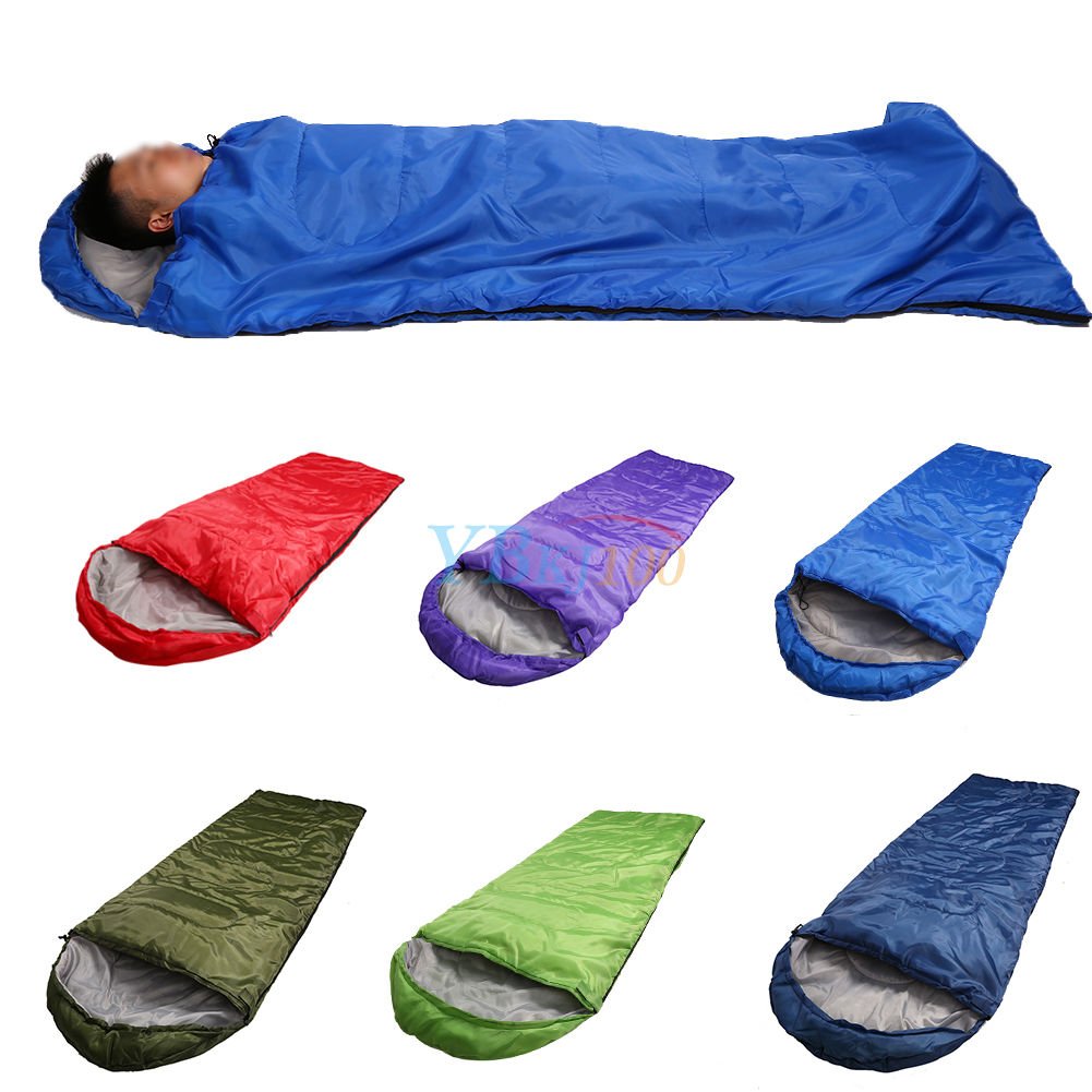 Outdoor Spring Autumn Summer Sleeping Bag Camping Hiking With Carrying Case