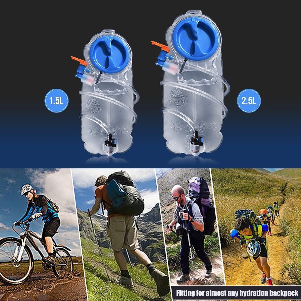 AONIJIE 1.5L/2.5L Foldable Water Bladder Bag Hydration Camping Hiking Cycling EC