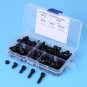 120pcs M5 8/12/16/20 Hex Socket Cap Screws Bolts Nuts Kit with Case Black EM