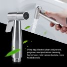 Wall-mounted Hand Held Bidet Sprayer Set with T-Adapter Valve Hose and Holder