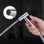 Wall-mounted Hand Held Bidet Sprayer Set with T-Adapter Valve Hose and Holder