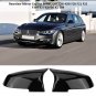 1Pair Black Rearview Mirror Cover Cap for BMW F20 F30 F32 F87 1/2/3/4/X/S Series