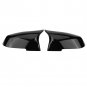 1Pair Black Rearview Mirror Cover Cap for BMW F20 F30 F32 F87 1/2/3/4/X/S Series