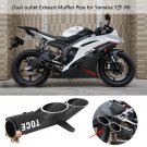 51mm Motorcycle Carbon Fiber Exhaust Muffler Pipe With DB Killer for Yamaha