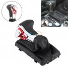 Outstand Leather Chrome Gear Shift Knob Gaiter Boot Cover Set For Audi A5 A4L Q5