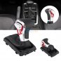 Outstand Leather Chrome Gear Shift Knob Gaiter Boot Cover Set For Audi A5 A4L Q5