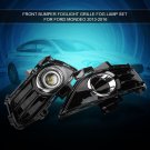 Black Front Lower Fog Light Insert Grille Grill Foglight for Ford Mondeo 13-16