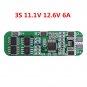 3S 6A/15A 11.1V 12.6v 18650 Lithium Battery BMS Protection PCB Board W/ Balance