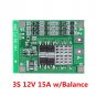 3S 6A/15A 11.1V 12.6v 18650 Lithium Battery BMS Protection PCB Board W/ Balance