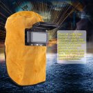 New Leather Hood Welding Helmet Mask Solar Darkening Filter Lens Welder Gift coi