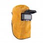 New Leather Hood Welding Helmet Mask Solar Darkening Filter Lens Welder Gift coi