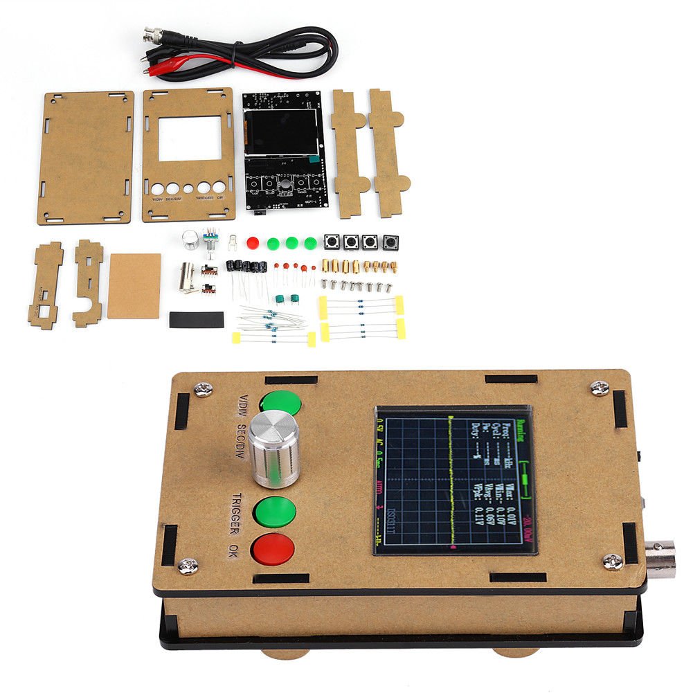 DSO311 2.4" TFT LCD Mini Digital Oscilloscope 1Msps STM32 12-Bit w/ Probe Hot