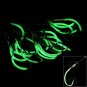 20/30Pcs Steel Barbed Glitter Glow In the Dark Fishing Hooks Fish Catch Tackles