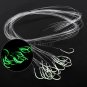 20/30Pcs Steel Barbed Glitter Glow In the Dark Fishing Hooks Fish Catch Tackles