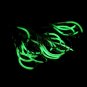 20/30Pcs Steel Barbed Glitter Glow In the Dark Fishing Hooks Fish Catch Tackles