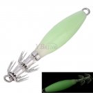 Noctilucent Squid Sleeve Jig Fishing Lures Bait Head Hooks Fishhook