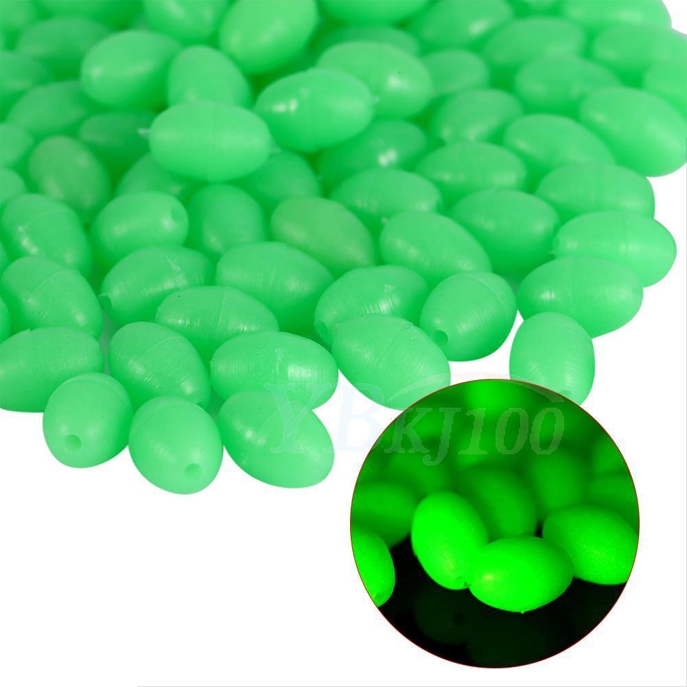 100Pcs 6/8mm Round soft Glow Rig Beads Sea Fishing Lures Floating Float Tackles