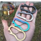 S-Shaped Stainless Steel Carabiner Key Chain Keychain Clip Hook Buckle Outdoor