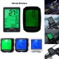 Bicycle Wireless Wired LCD Waterproof Cycle Bike Computer Odometer Speedometer E