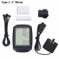 Bicycle Wireless Wired LCD Waterproof Cycle Bike Computer Odometer Speedometer E