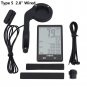 Bicycle Wireless Wired LCD Waterproof Cycle Bike Computer Odometer Speedometer E