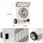 2-in-1 Solar Power Rechageable Camping Cool Fan Light Tent LED Lantern Cooler