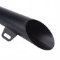 Universal Motorcycle Motocross Exhaust Muffler Pipe Tip Black Stainless Steel