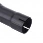Universal Motorcycle Motocross Exhaust Muffler Pipe Tip Black Stainless Steel