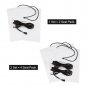 2pcs/4pcs White Carbon Fiber Car Heated Seat Heater Pads Kit w/ Round Switch EL