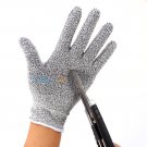 Safety Cut Resistant Proof Stab Elastic Fiber Mesh Butcher Gloves S M L Durable