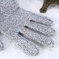 Safety Cut Resistant Proof Stab Elastic Fiber Mesh Butcher Gloves S M L Durable