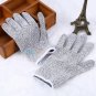 Safety Cut Resistant Proof Stab Elastic Fiber Mesh Butcher Gloves S M L Durable