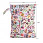 Baby Protable Nappy Reusable Wet Dry Cloth Zipper Waterproof Diaper Bag Cute ZJM