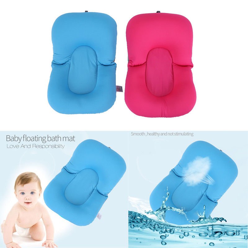 Newborn Baby Toddler Infant Soft Seat Tub Bath Floating Air Cushion Pillow Mat
