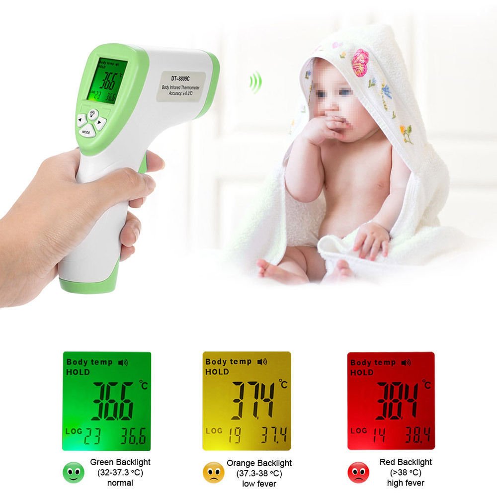 Non-contact Body Skin Infrared IR Digital LCD Thermometer Gun For Baby Kid Adult