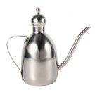 Olive Oil Dispenser Vinegar Bottle Pour Spout Can Bottle Pot Kitchen Cook Silver