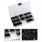 200X Round Head Self-tapping Screw Accessories Screw Assortment Kit Bolt Black