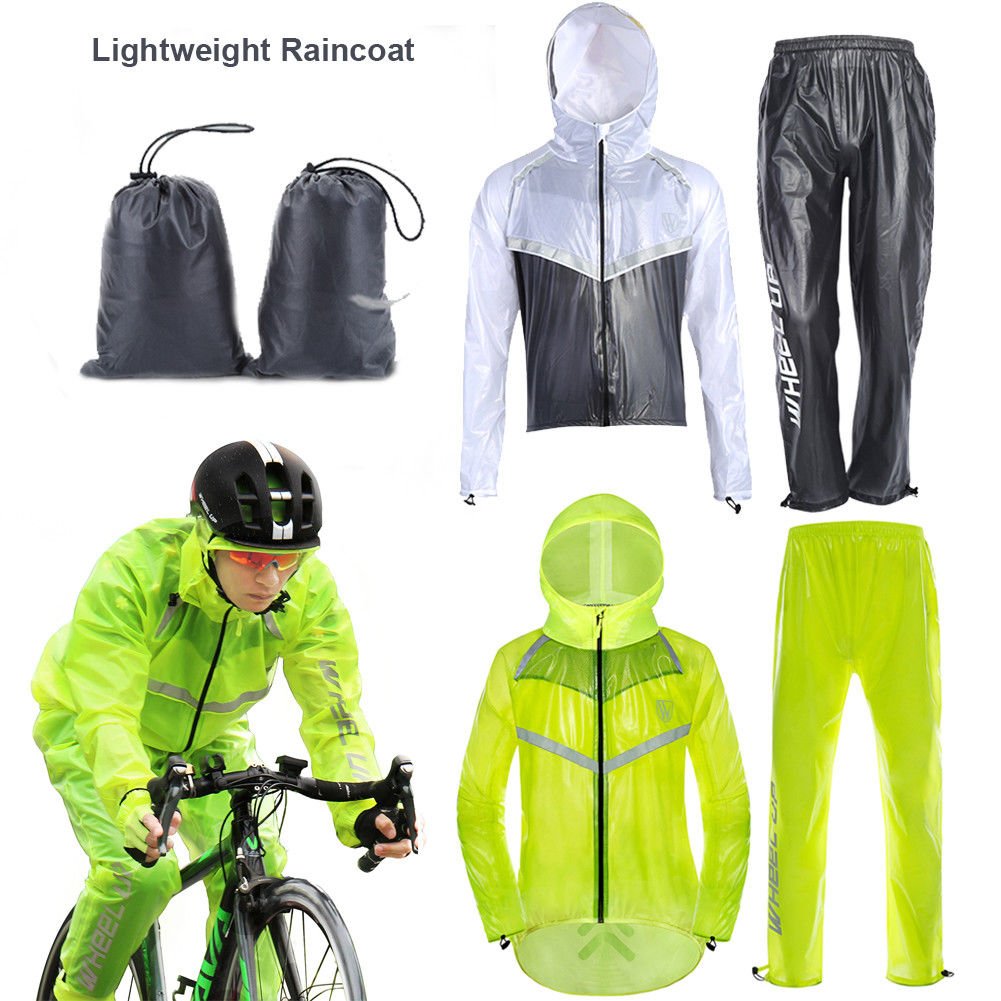 Wheel up Motorcycle Riding Cycling Clothes Raincoat Rain Pants Suits Rain Coat